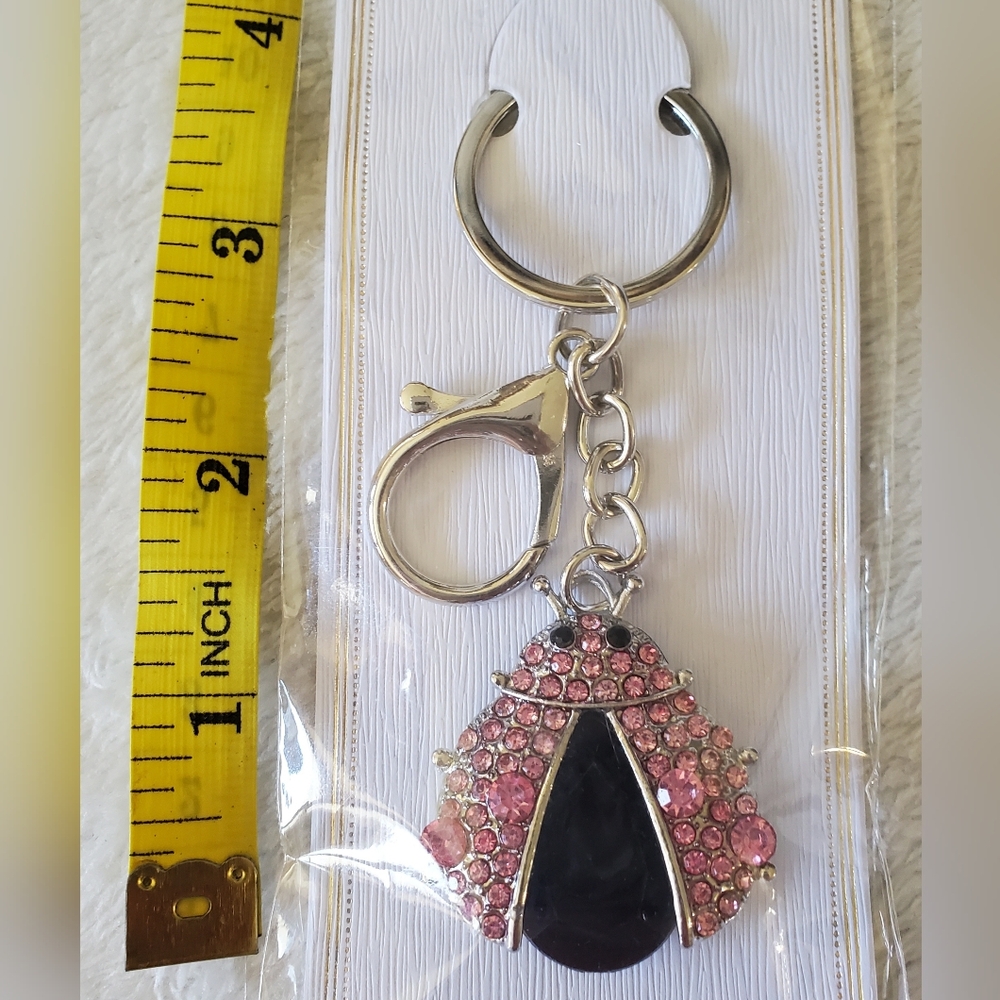 NIP Ladybug Bag Charm Keychain Accessory - Picture 3 of 4